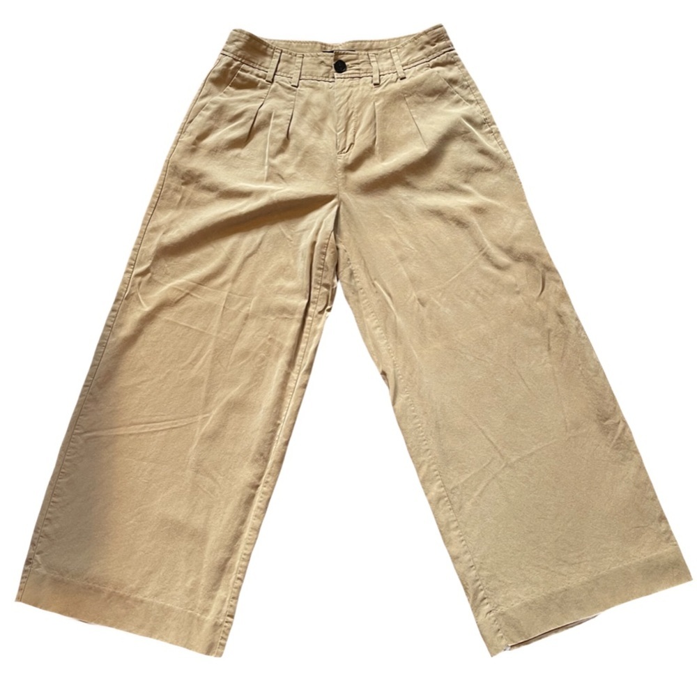 Banana Republic Wide-Leg Tan Pants